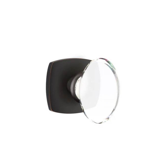 Emtek - Concealed Fastener Passage, Urban Modern Rosette, Hampton Knob, US10B - Oil Rubbed Bronze