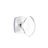 Emtek - Dummy, Urban Modern Rosette, Hampton Crystal Knob, US26 - Polished Chrome