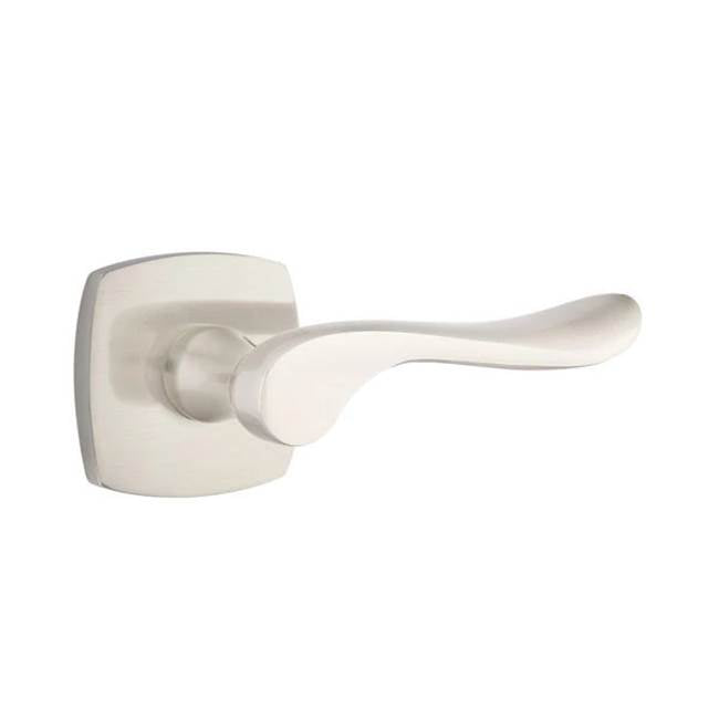 Emtek - Concealed Fastener Privacy, Urban Modern Rosette, Luzern Lever, US15 - Satin Nickel