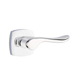 Emtek - Concealed Fastener Passage, Urban Modern Rosette, Luzern Lever, US26 - Polished Chrome
