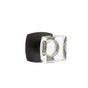 Emtek - Concealed Fastener Privacy, Urban Modern Rosette, Modern Square Crystal Knob, US10B - Oil Rubbed Bronze