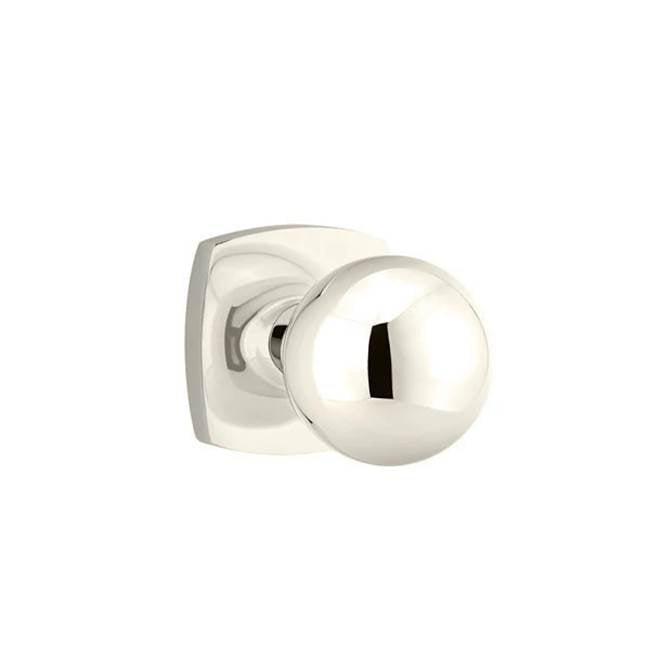 Emtek - Dummy, Urban Modern Rosette, Orb Knob, US14 - Polished Nickel