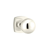 Emtek - Privacy, Urban Modern Rosette, Orb Knob, US14 - Polished Nickel