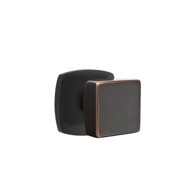 Emtek - Dummy, Urban Modern Rosette, Square Knob, US10B - Oil Rubbed Bronze