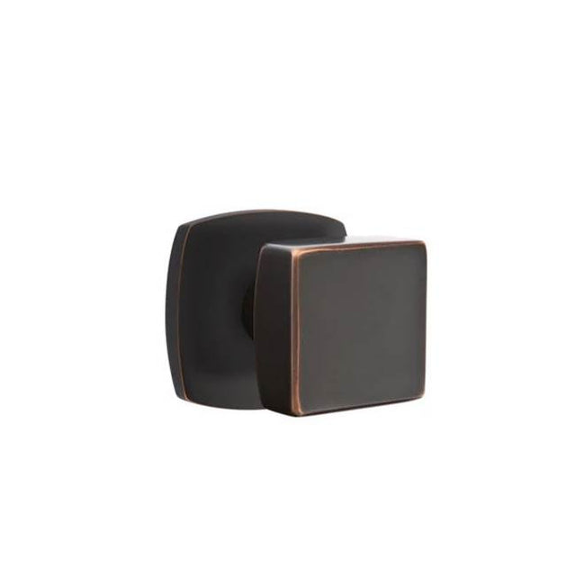 Emtek - Privacy, Urban Modern Rosette, Square Knob, US10B - Oil Rubbed Bronze