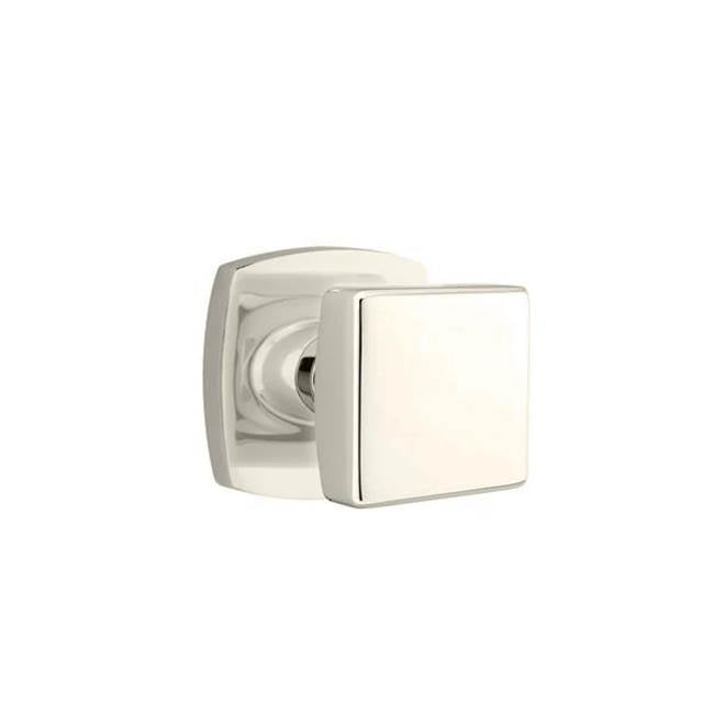 Emtek - Dummy, Urban Modern Rosette, Square Knob, US14 - Polished Nickel