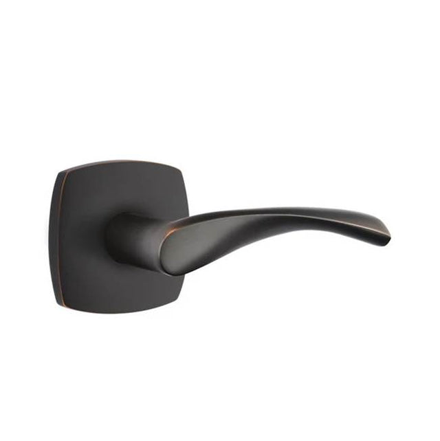 Emtek - Passage, Urban Modern Rosette, Triton Lever, LH, US10B - Oil Rubbed Bronze