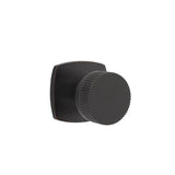 Emtek - Passage, Urban Modern Rosette US10B, Conical Stem US10B, Straight Knurled Knob US10B - Oil Rubbed Bronze