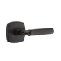 Emtek - Concealed Fastener Passage, Urban Modern Rosette US10B, R-Bar Stem US10B, Knurled Handle US10B - Oil Rubbed Bronze