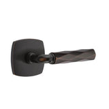 Emtek - Passage, Urban Modern Rosette US10B, R-Bar Stem US10B, Tribeca Handle US10B LH - Oil Rubbed Bronze