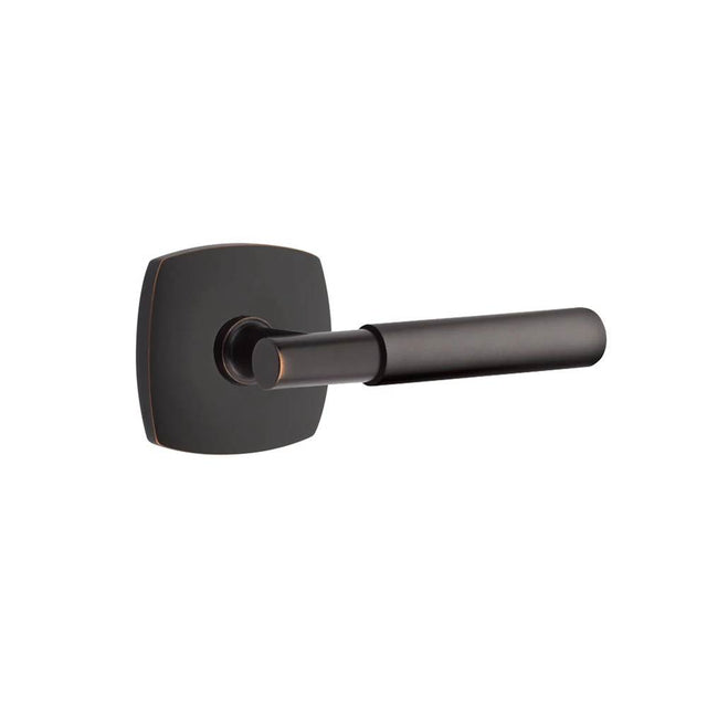 Emtek - Select Privacy, Urban Modern Rosette US10B, T-Bar Stem US10B, Smooth Handle US10B RH - Oil Rubbed Bronze