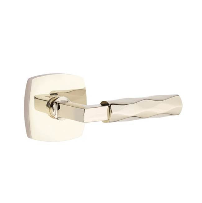 Emtek - Concealed Fastener, Passage, Urban Modern Rosette US14, L-Square Stem US14, Tribeca Handle US14 - Polished Nickel