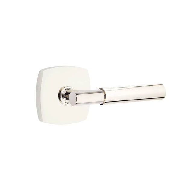 Emtek - Select Passage, Urban Modern Rosette US14, T-Bar Stem US14, Smooth Handle US14 LH - Polished Nickel