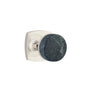 Emtek - Concealed Fastener, Select Passage, Urban Modern Rosette US14, Conical Stem US14, Green Marble Knob - Polished Nickel