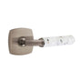Emtek - Select Passage, Urban Modern Rosette US15A, R-Bar Stem US15A, Light Terrazzo Handle, RH - Pewter
