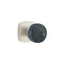 Emtek - Concealed Fastener, Select Passage, Urban Modern Rosette US15, Conical Stem US15, Green Marble Knob - Satin Nickel