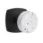 Emtek - Concealed Fastener, Select Privacy, Urban Modern Rosette US19, Conical Stem US19, Light Terrazzo Knob - Flat Black