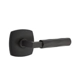 Emtek - Concealed Fastener, Passage, Urban Modern Rosette US19, L-Square Stem US19, Tribeca Handle US19 - Flat Black