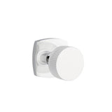 Emtek - Concealed Fastener Passage, Urban Modern Rosette US26, Conical Stem US26, Straight Knurled Knob US26 - Polished Chrome
