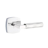 Emtek - Passage, Urban Modern Rosette US26, L-Square Stem US26, Tribeca Handle US26 RH - Polished Chrome
