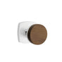Emtek - Select Passage, Urban Modern Rosette US26, Conical Stem US26, Dark Walnut Knob - Polished Chrome