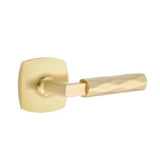 Emtek - Passage, Urban Modern Rosette US4, L-Square Stem US4, Tribeca Handle US4 LH - Satin Brass