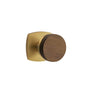 Emtek - Select Privacy, Urban Modern Rosette US7, Conical Stem US4, Dark Walnut Knob - French Antique