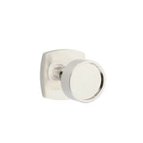 Emtek - Privacy, Urban Modern Rosette, Verve Knob, US14 - Polished Nickel