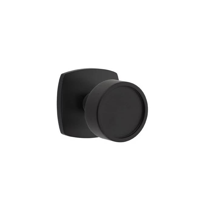 Emtek - Dummy, Urban Modern Rosette, Verve Knob, US19 - Flat Black