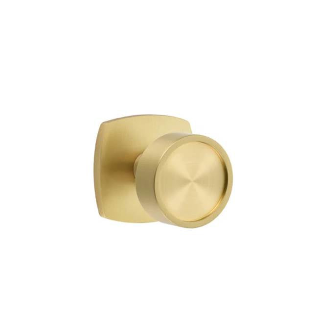 Emtek - Dummy, Urban Modern Rosette, Verve Knob, US4 - Satin Brass