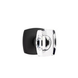 Emtek - Dummy, Urban Modern Rosette, Windsor Crystal Knob, US19 - Flat Black