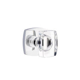 Emtek - Privacy, Urban Modern Rosette, Windsor Crystal Knob, US26 - Polished Chrome