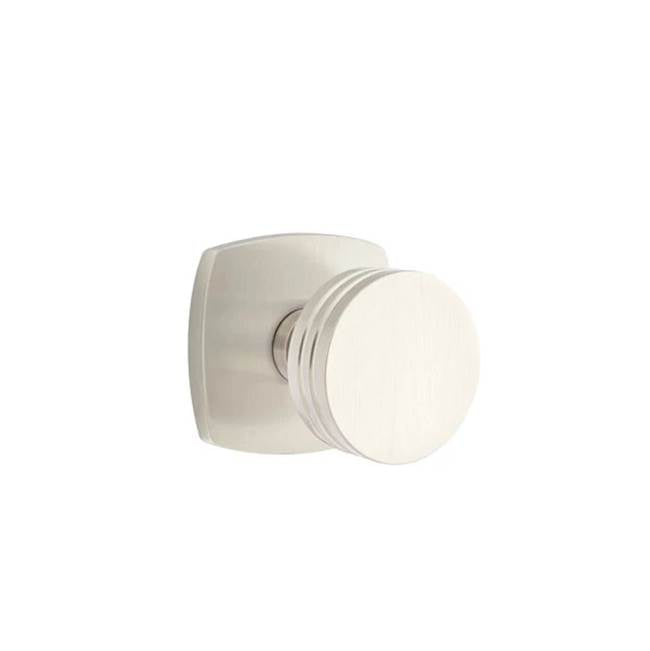Emtek - Passage, Urban Modern Rosette, Bern Knob, US15 - Satin Nickel