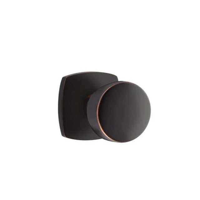 Emtek - Passage, Urban Modern Rosette, Laurent Round Knob, US10B - Oil Rubbed Bronze