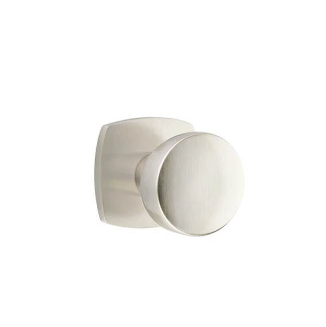 Emtek - Concealed Fastener Passage, Urban Modern Rosette, Laurent Round Knob, US15 - Satin Nickel