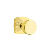 Emtek - Passage, Urban Modern Rosette, Laurent Round Knob, US3NL - Unlacquered Brass