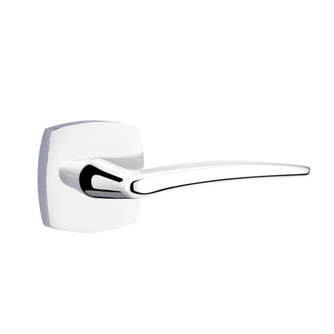 Emtek - Dummy, Urban Modern Rosette, Poseidon Lever, US26 - Polished Chrome