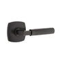 Emtek - Privacy, Urban Modern Rosette US10B, L-Square Stem US10B, Knurled Handle US10B RH - Oil Rubbed Bronze