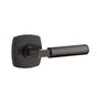 Emtek - Select Passage, Urban Modern Rosette US10B, L-Square Stem US10B, Smooth Handle US10B RH - Oil Rubbed Bronze