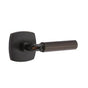 Emtek - Concealed Fastener Passage, Urban Modern Rosette US10B, R-Bar Stem US10B, Faceted Handle US10B - Oil Rubbed Bronze