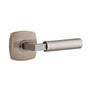Emtek - Select Passage, Urban Modern Rosette US15A, L-Square Stem US15A, Smooth Handle US15A LH - Pewter