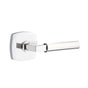 Emtek - Select Privacy, Urban Modern Rosette US26, L-Square Stem US26, Smooth Handle US26 LH - Polished Chrome