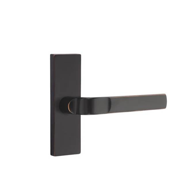 Emtek - Privacy, Stretto 1.5'' x 5'', Aston Lever, LH, US10B - Oil Rubbed Bronze