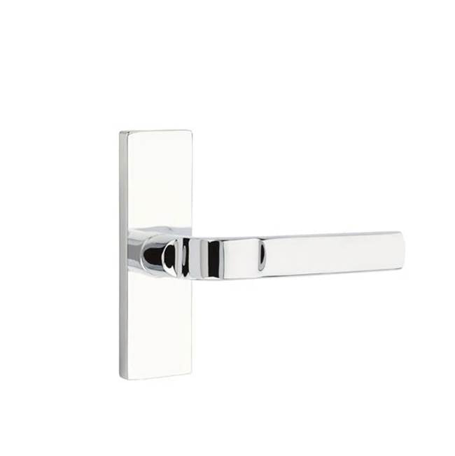 Emtek - Privacy, Stretto 1.5'' x 5'', Aston Lever, LH, US26 - Polished Chrome