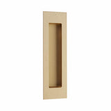 Emtek - Modern Rectangular, 7'' Knurled Flush Pulls with plain pocket, US4 - Satin Brass
