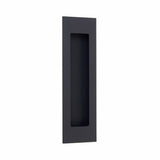 Emtek - Modern Rectangular, 7'' Knurled Flush Pulls with plain pocket, US19 - Flat Black
