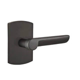 Emtek - Passage, No.4 Rosette, Aurora Lever, LH, FB - Flat Black Bronze Patina