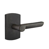 Emtek - Passage, No.4 Rosette, Aurora Lever, LH, MB - Medium Bronze Patina