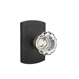 Emtek - Privacy, No.4 Rosette, Astoria Clear Knob, MB - Medium Bronze Patina