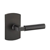 Emtek - Dummy, No.4 Rosette, Bryce Lever, FB - Flat Black Bronze Patina